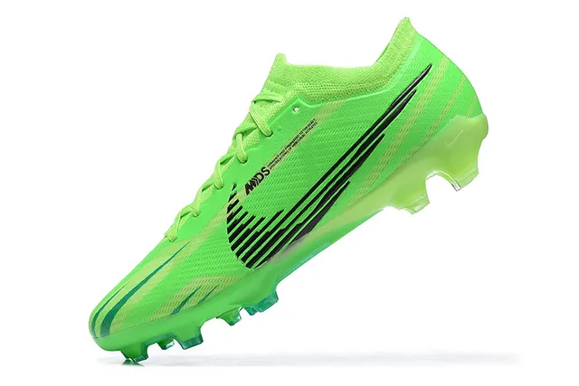 Nike Mercurial Green Black Neon Knit Upper Chevron Graphics Firm-Ground Soccer Shoes 4