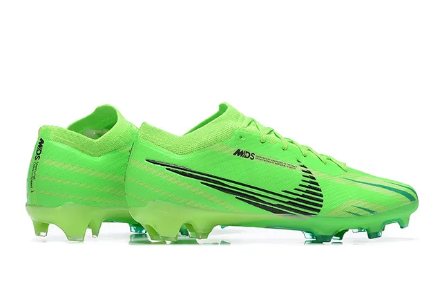 Nike Mercurial Green Black Neon Knit Upper Chevron Graphics Firm-Ground Soccer Shoes 5
