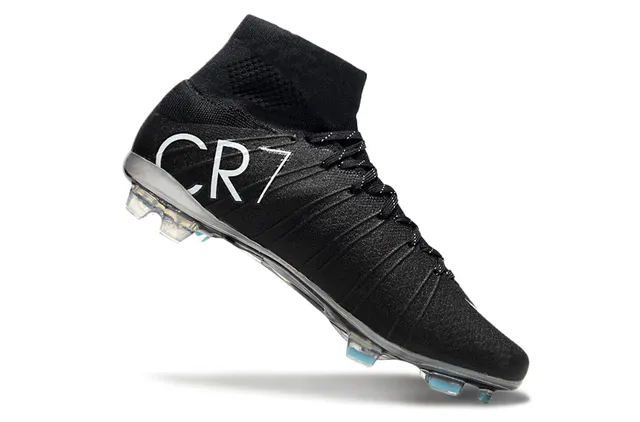 Nike Mercurial Superfly Negro y Blanco Superficie Firme Zapatos de Fútbol 2