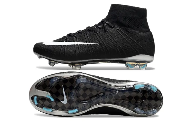 Nike Mercurial Superfly Negro y Blanco Superficie Firme Zapatos de Fútbol 6