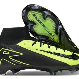 Nike Mercurial Superfly Black Neon Lime Firm-Ground Soccer Shoes