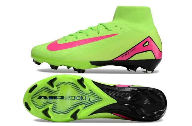 Nike Mercurial Superfly Neon Lime Pink Firm-Ground أحذية كرة القدم 6