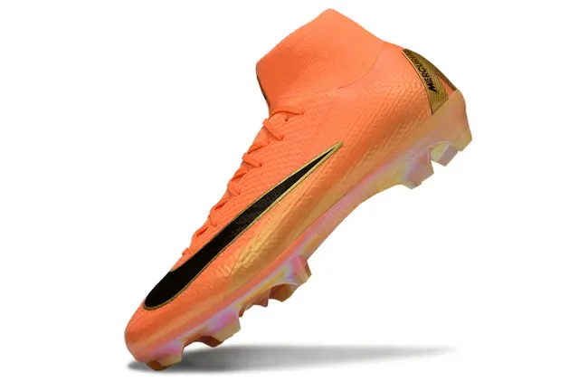 Nike Mercurial Superfly Orange and Gold Firm-Ground Soccer Shoes 3