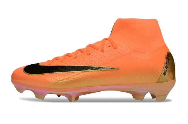 Nike Mercurial Superfly Orange and Gold Firm-Ground Soccer Shoes 7