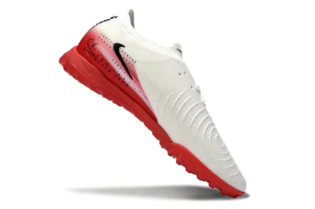 Nike Mercurial Superfly Blanc Rouge haut en tricot bande accentuée gradiente chaussures de football gazon 2