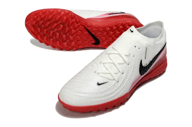 Nike Mercurial Superfly Blanc Rouge haut en tricot bande accentuée gradiente chaussures de football gazon 4