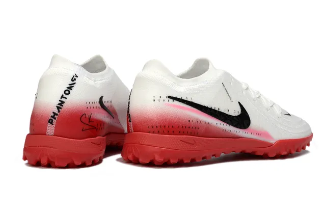 Nike Mercurial Superfly Blanc Rouge haut en tricot bande accentuée gradiente chaussures de football gazon 5
