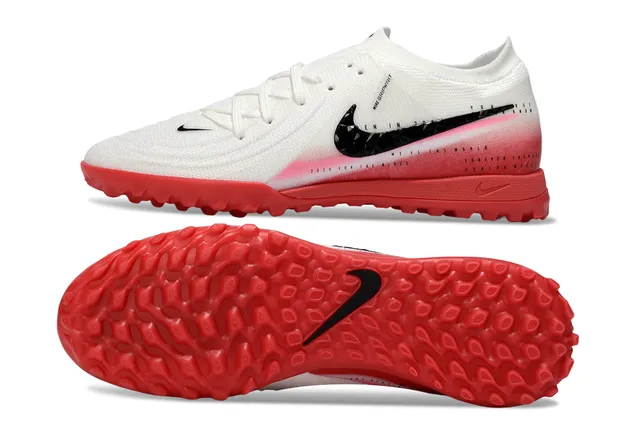 Nike Mercurial Superfly Blanc Rouge haut en tricot bande accentuée gradiente chaussures de football gazon 6
