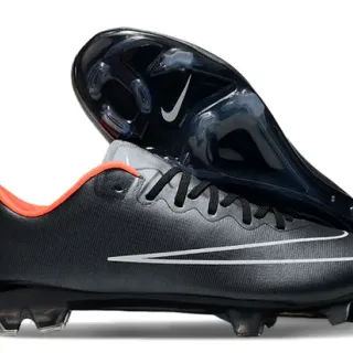 Nike Mercurial Vapor Black Orange Silver Firm-Ground Soccer Shoes