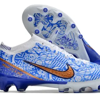 Nike Mercurial Vapor Blue Line-Art Graphic Firm-Ground Soccer Shoes