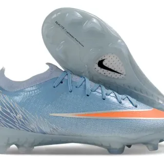 Nike Mercurial Vapor Light Blue Orange Firm-Ground Soccer Shoes