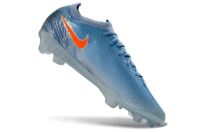 Nike Mercurial Vapor Light Blue Orange Firm-Ground Soccer Shoes 2