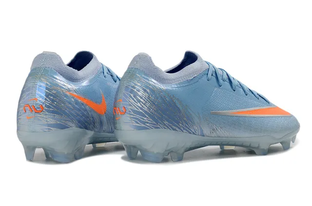 Nike Mercurial Vapor Light Blue Orange Firm-Ground Soccer Shoes 5