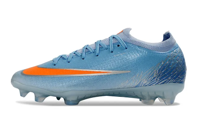 Nike Mercurial Vapor Light Blue Orange Firm-Ground Soccer Shoes 7