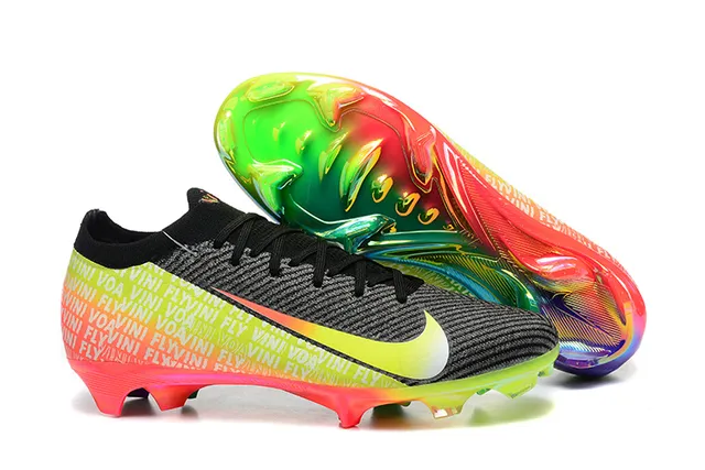 Nike Mercurial Vapor Multicolor Knit Upper Iridescent Outsole Firm-Ground Soccer Shoes 1