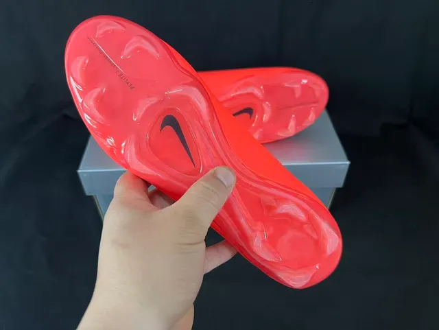 Nike Mercurial Vapor Red Gold Low-Cut Sock-Fit Collar Atomknit Upper Firm-Ground Soccer Shoes 4