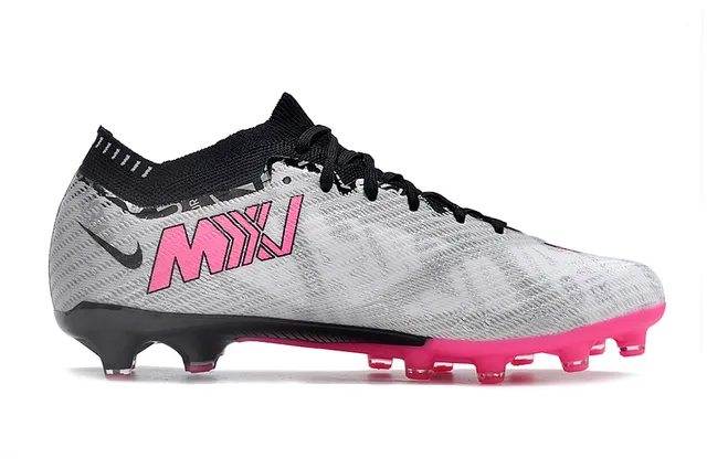Nike Mercurial Vapor Silver Gray Black Pink Firm-Ground Soccer Shoes 5