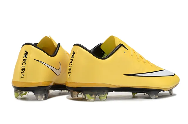 Nike Mercurial Vapor Yellow Black Firm-Ground Soccer Shoes 5
