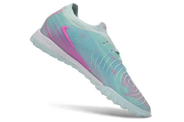 Nike Multicolor Pink Knit Upper Gradient Colorway Turf Soccer Shoes 2