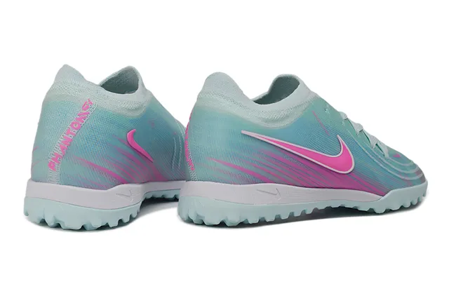 Nike Multicolor Pink Knit Upper Gradient Colorway Turf Soccer Shoes 5