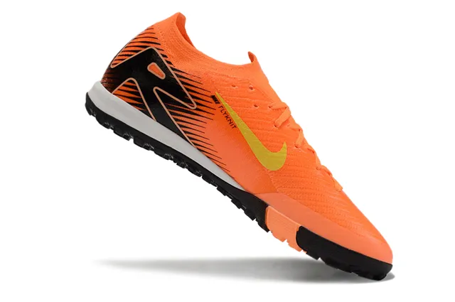 Nike Orange Black Low-Cut Shoe Dynamic Fit Collar Turf Soccer Shoes 2