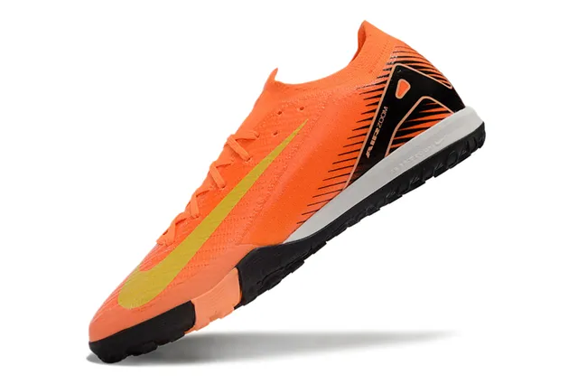 Nike Orange Black Low-Cut Shoe Dynamic Fit Collar Turf Soccer Shoes 3