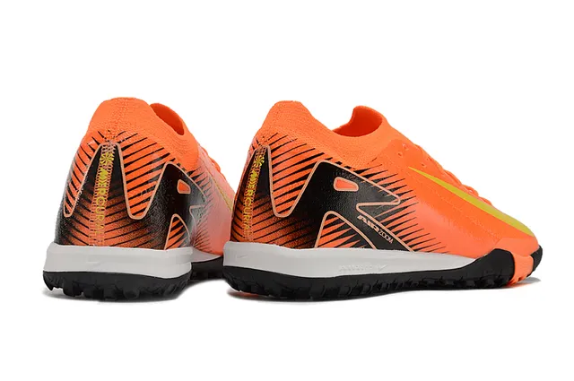 Nike Orange Black Low-Cut Shoe Dynamic Fit Collar Turf Soccer Shoes 5