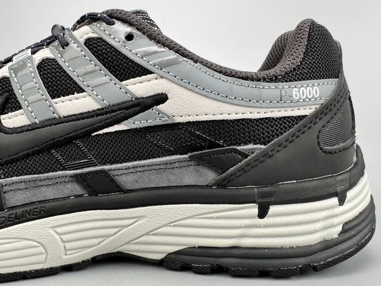 Nike P-6000 Black White Gray Lifestyle Sneakers 3