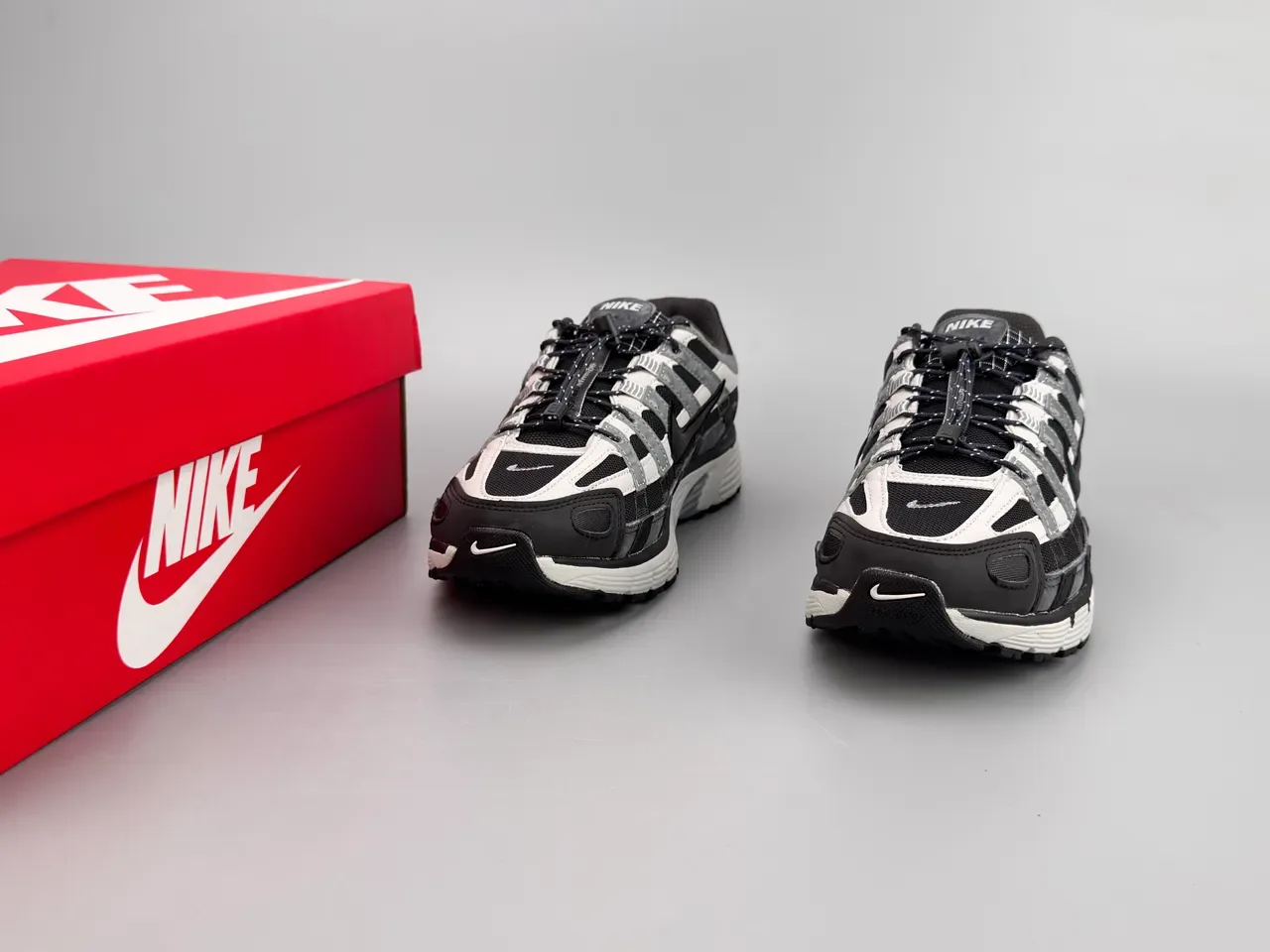 Nike P-6000 Black White Gray Lifestyle Sneakers 5