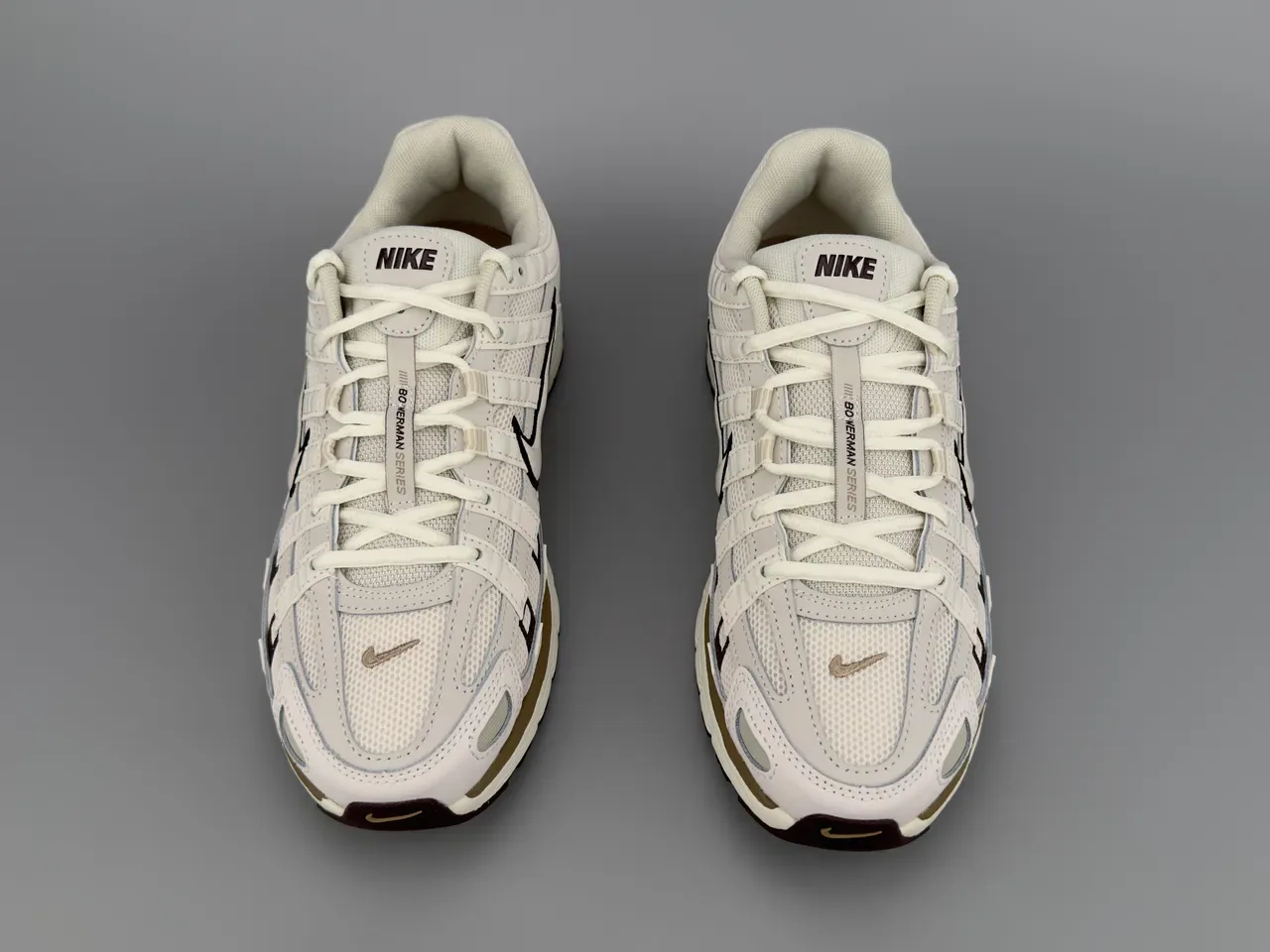 Nike P-6000 Off-White and Brown Lifestyle Sneakers 9