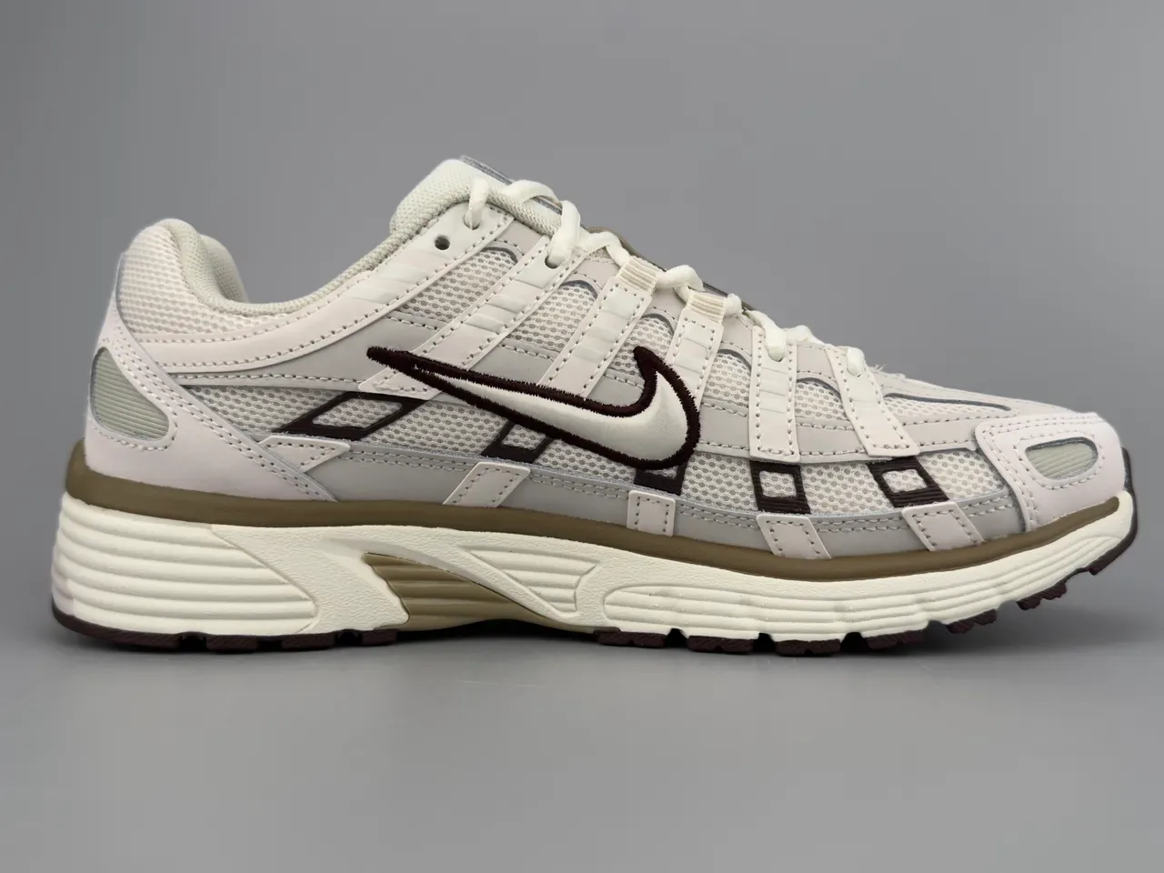 Nike P-6000 Off-White and Brown Lifestyle Sneakers 10