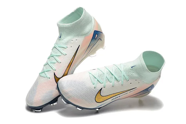 Nike Phantom GT Air Zoom White Mint Peach Blue Firm-Ground Soccer Shoes 3
