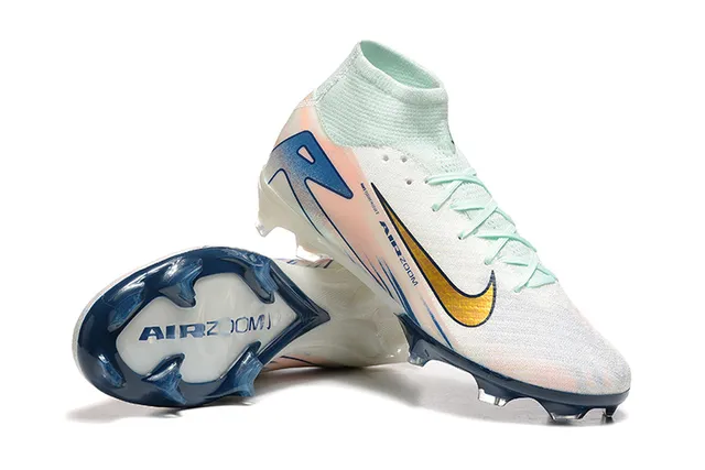 Nike Phantom GT Air Zoom White Mint Peach Blue Firm-Ground Soccer Shoes 6