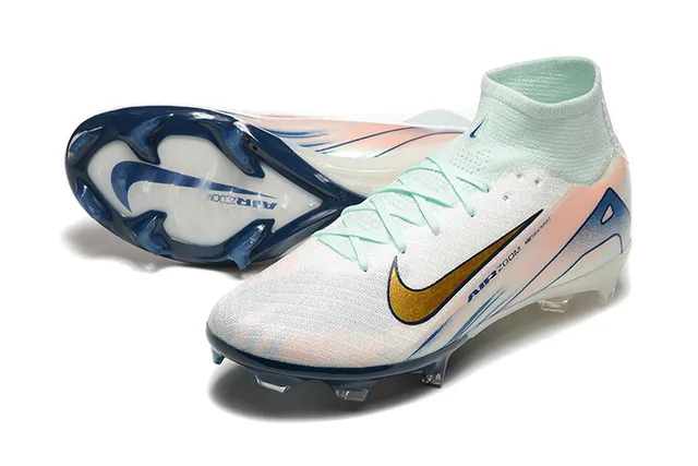 Nike Phantom GT Air Zoom White Mint Peach Blue Firm-Ground Soccer Shoes 7