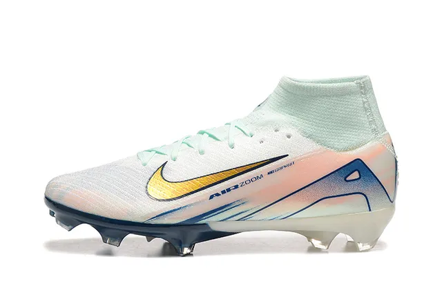 Nike Phantom GT Air Zoom White Mint Peach Blue Firm-Ground Soccer Shoes 10