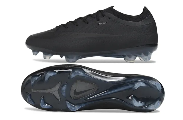 Nike Phantom GT Atomknit Black Translucent Firm-Ground Soccer Shoes 6
