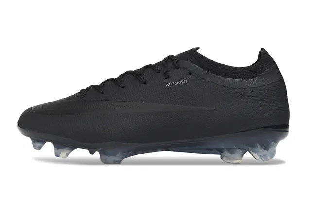 Nike Phantom GT Atomknit Black Translucent Firm-Ground Soccer Shoes 7
