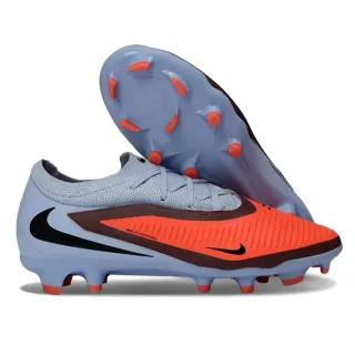 حذاء كرة قدم Nike Phantom GT أزرق برتقالي منخفض القطعة نسيج العلوي أرضية صلبة