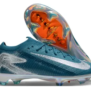 Nike Phantom GT Empeine de tejido azul plata suela iridiscente zapatillas de fútbol para césped artificial