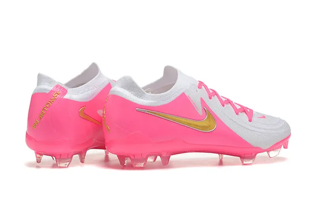 Nike Phantom GT Pink and White Firm-Ground Soccer Shoes 2