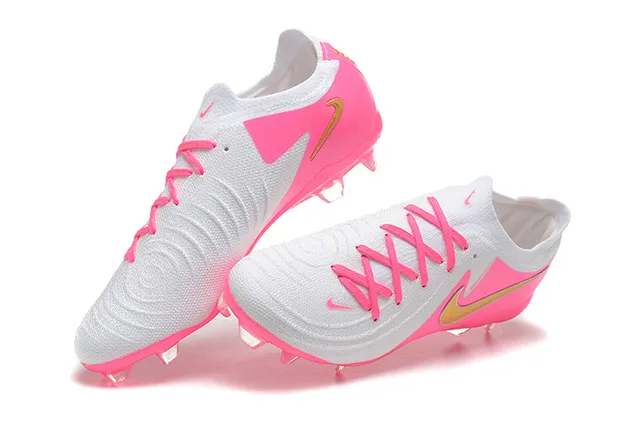 Nike Phantom GT Pink and White Firm-Ground Soccer Shoes 3