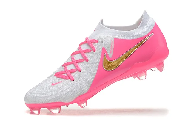 Nike Phantom GT Pink and White Firm-Ground Soccer Shoes 5