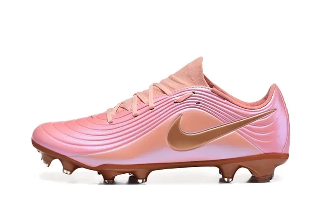 Nike Phantom GT وردي ذهبي أعلى إيريديسنت سووش معدني أرضية صلبة حذاء كرة القدم 10