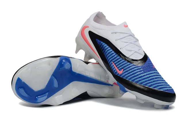 Nike Phantom GT White Blue Pink Firm-Ground Soccer Shoes 5