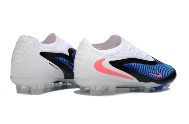 Nike Phantom GT White Blue Pink Firm-Ground Soccer Shoes 6