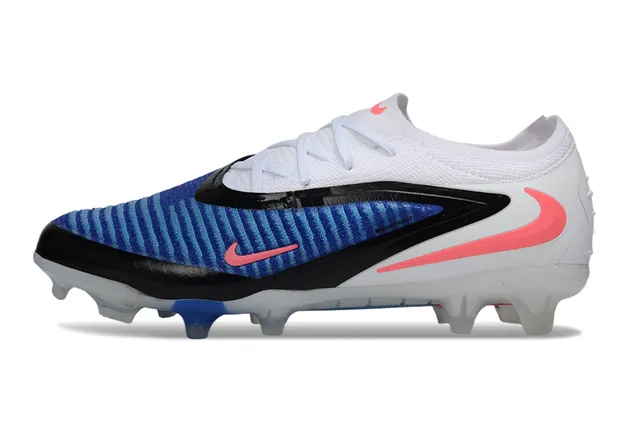 Nike Phantom GT White Blue Pink Firm-Ground Soccer Shoes 7
