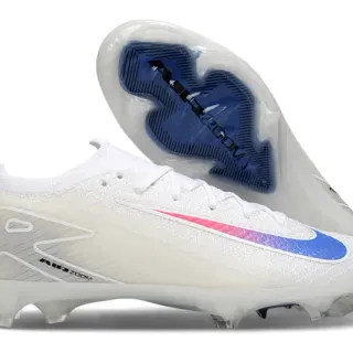 Nike Phantom GT White Multicolor Knit Sock-Fit Upper Asymmetric Lacing Firm-Ground Soccer Shoes