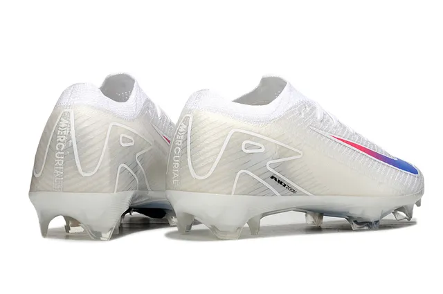 Nike Phantom GT White Multicolor Knit Sock-Fit Upper Asymmetric Lacing Firm-Ground Soccer Shoes 5
