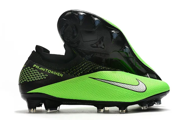 Nike Phantom VSN Gray and Red Firm-Ground Soccer Shoes 5
