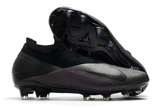 Nike Phantom VSN Gray and Red Firm-Ground Soccer Shoes 6
